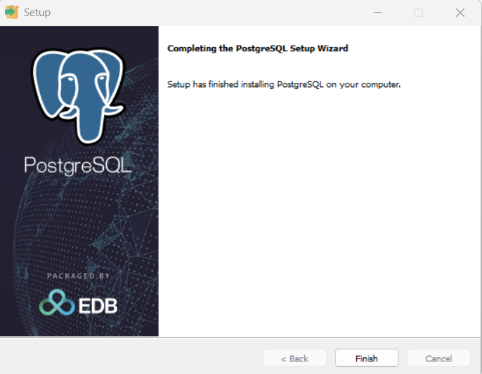 PostgreSQL Stack Builder screen
